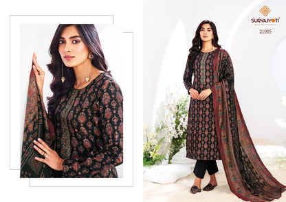 Kalki Vol 21 Suryajyoti Jaam Satin Pant Style Suits Wholesaler