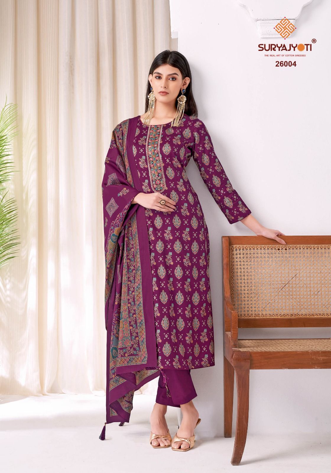 Kalki Vol 26 Suryajyoti Jam Satin Pant Style Suits Exporter India