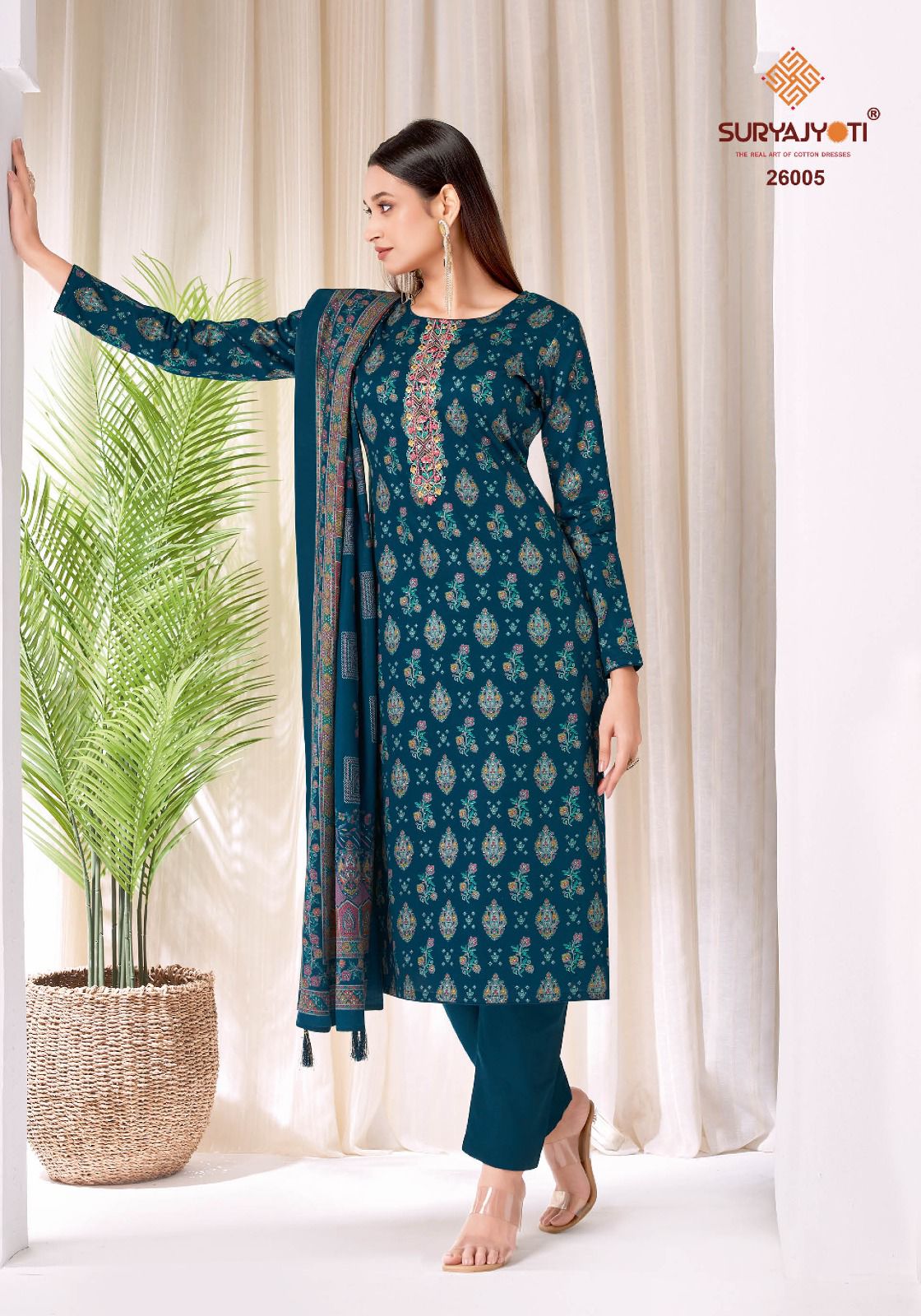 Kalki Vol 26 Suryajyoti Jam Satin Pant Style Suits Exporter India