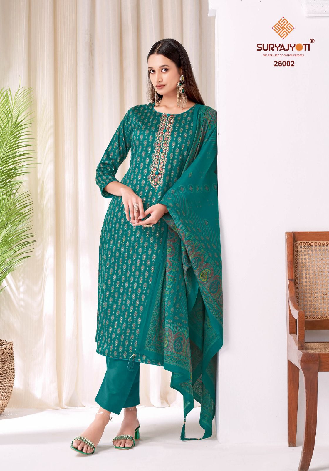 Kalki Vol 26 Suryajyoti Jam Satin Pant Style Suits Exporter India