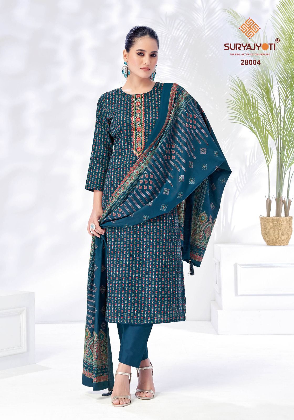 Kalki Vol 28 Suryajyoti Jam Satin Pant Style Suits Manufacturer Gujarat