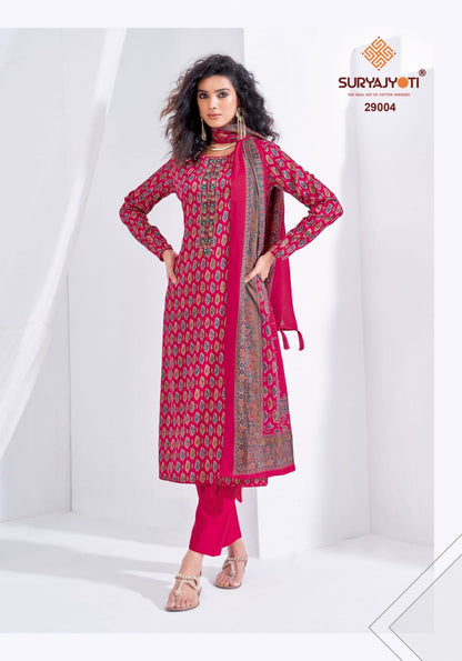 Kalki Vol 29 Suryajyoti Jaam Satin Pant Style Suits Wholesale Price