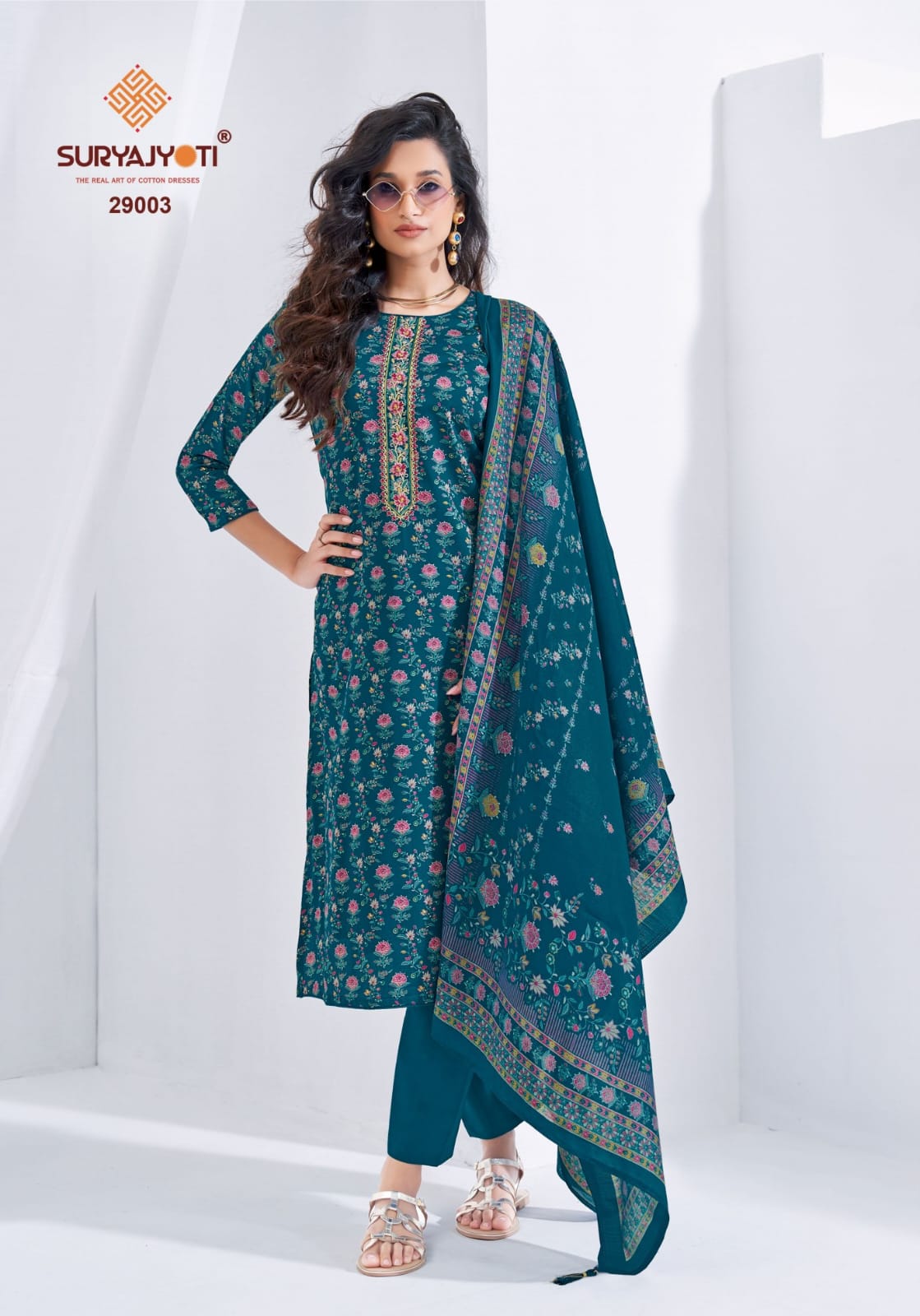 Kalki Vol 29 Suryajyoti Jaam Satin Pant Style Suits Wholesale Price