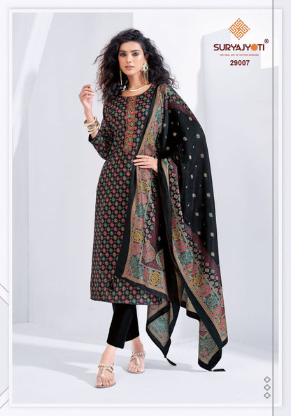 Kalki Vol 29 Suryajyoti Jaam Satin Pant Style Suits Wholesale Price
