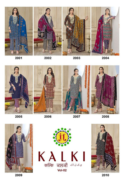 Kalki Vol 2 Jt Cotton Cotton Dress Material Manufacturer