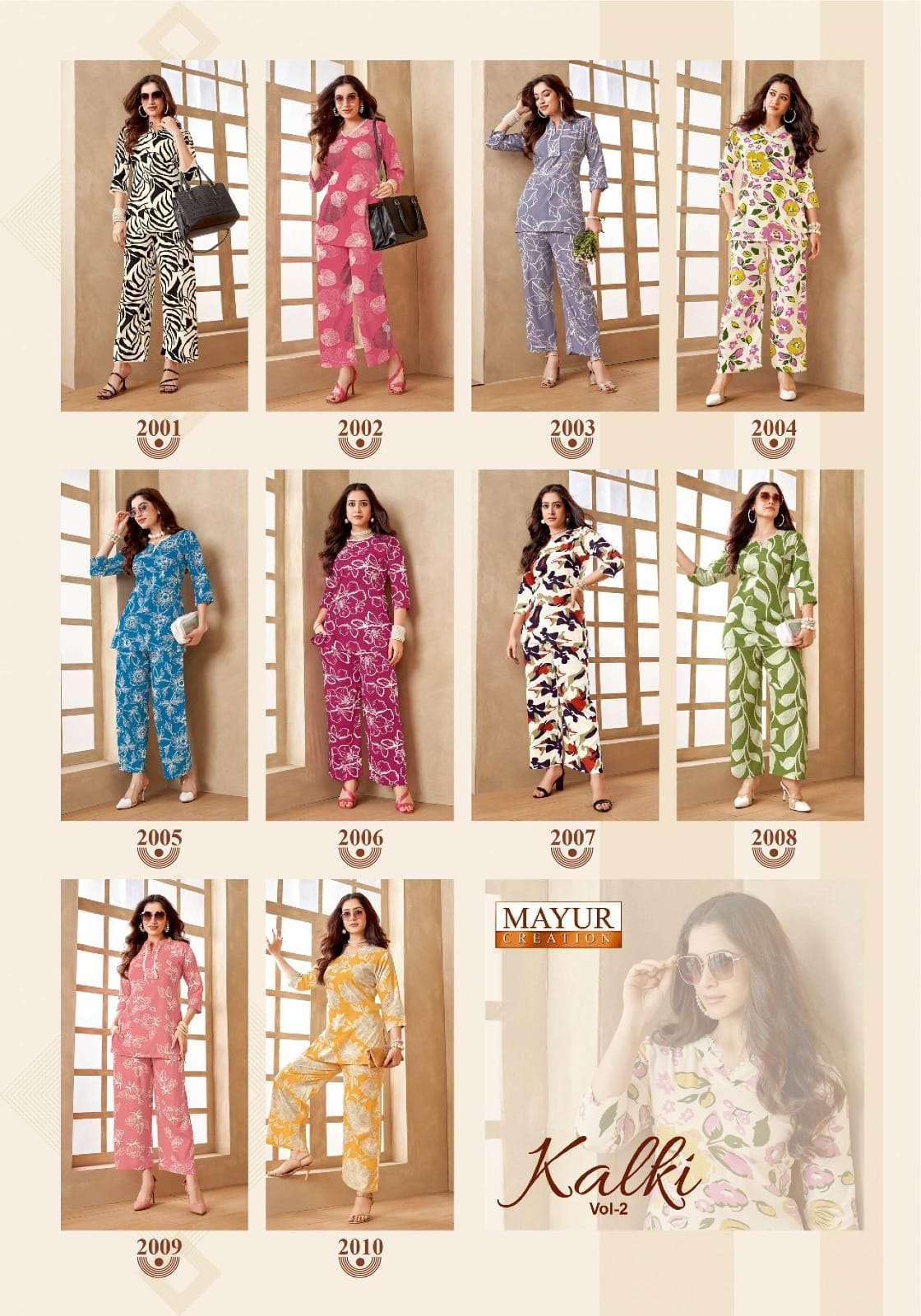 Kalki Vol 2 Mayur Creation Heavy Rayon Co Ord Set Manufacturer Gujarat
