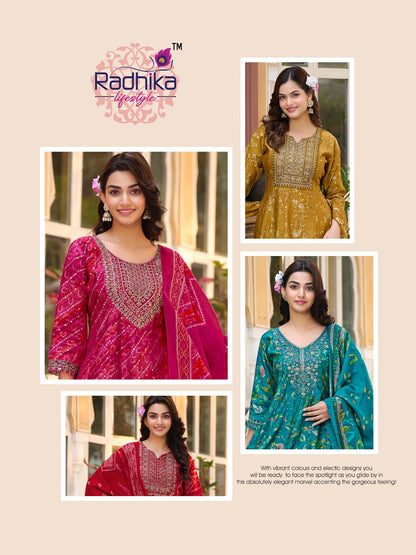 Kalki Vol 2 Radhika Lifestyle Simmer Readymade Anarkali Suits Supplier Ahmedabad