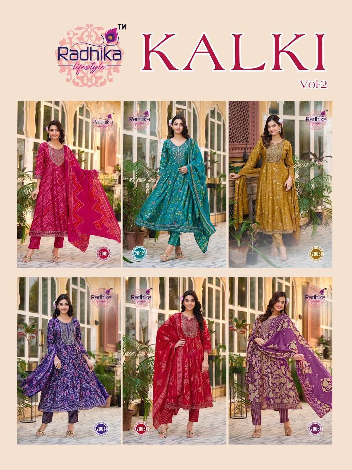 Kalki Vol 2 Radhika Lifestyle Simmer Readymade Anarkali Suits Supplier Ahmedabad