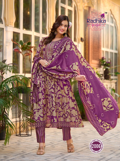 Kalki Vol 2 Radhika Lifestyle Simmer Readymade Anarkali Suits Supplier Ahmedabad