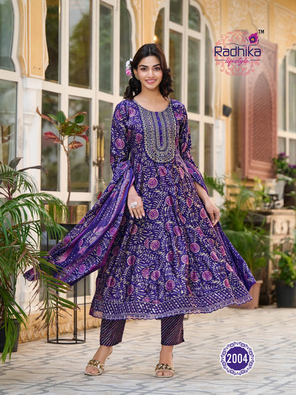 Kalki Vol 2 Radhika Lifestyle Simmer Readymade Anarkali Suits Supplier Ahmedabad