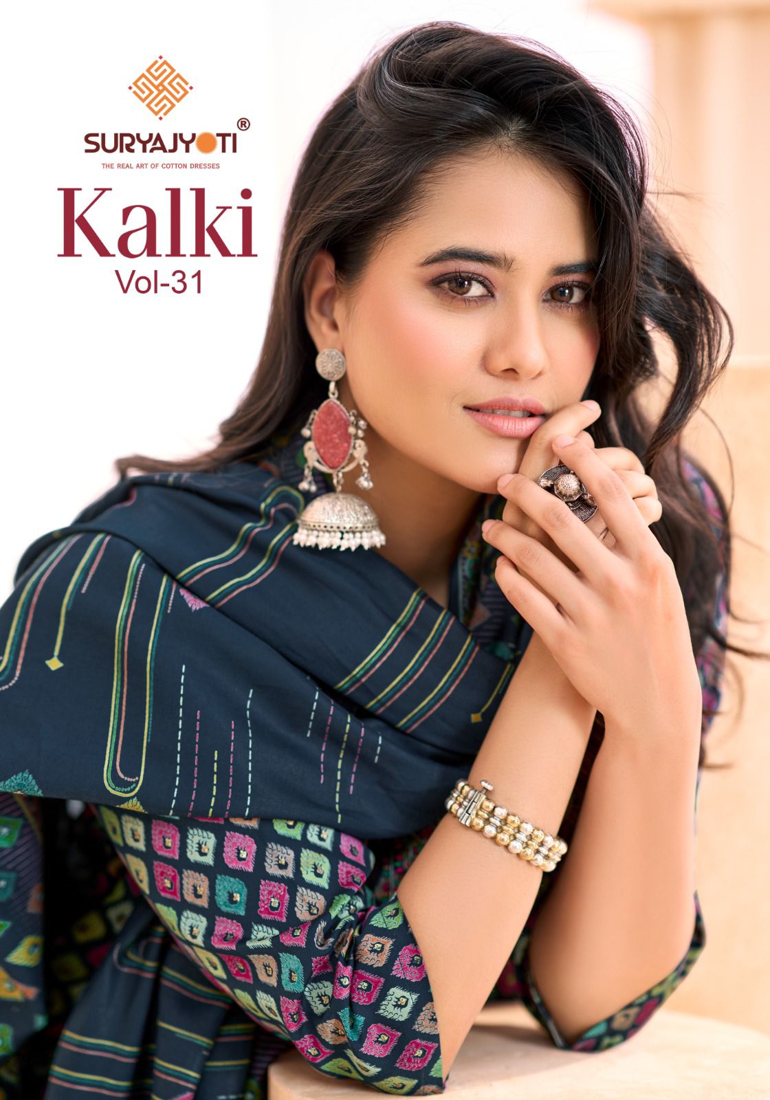 Kalki Vol 31 Suryajyoti Jaam Satin Pant Style Suits Exporter India