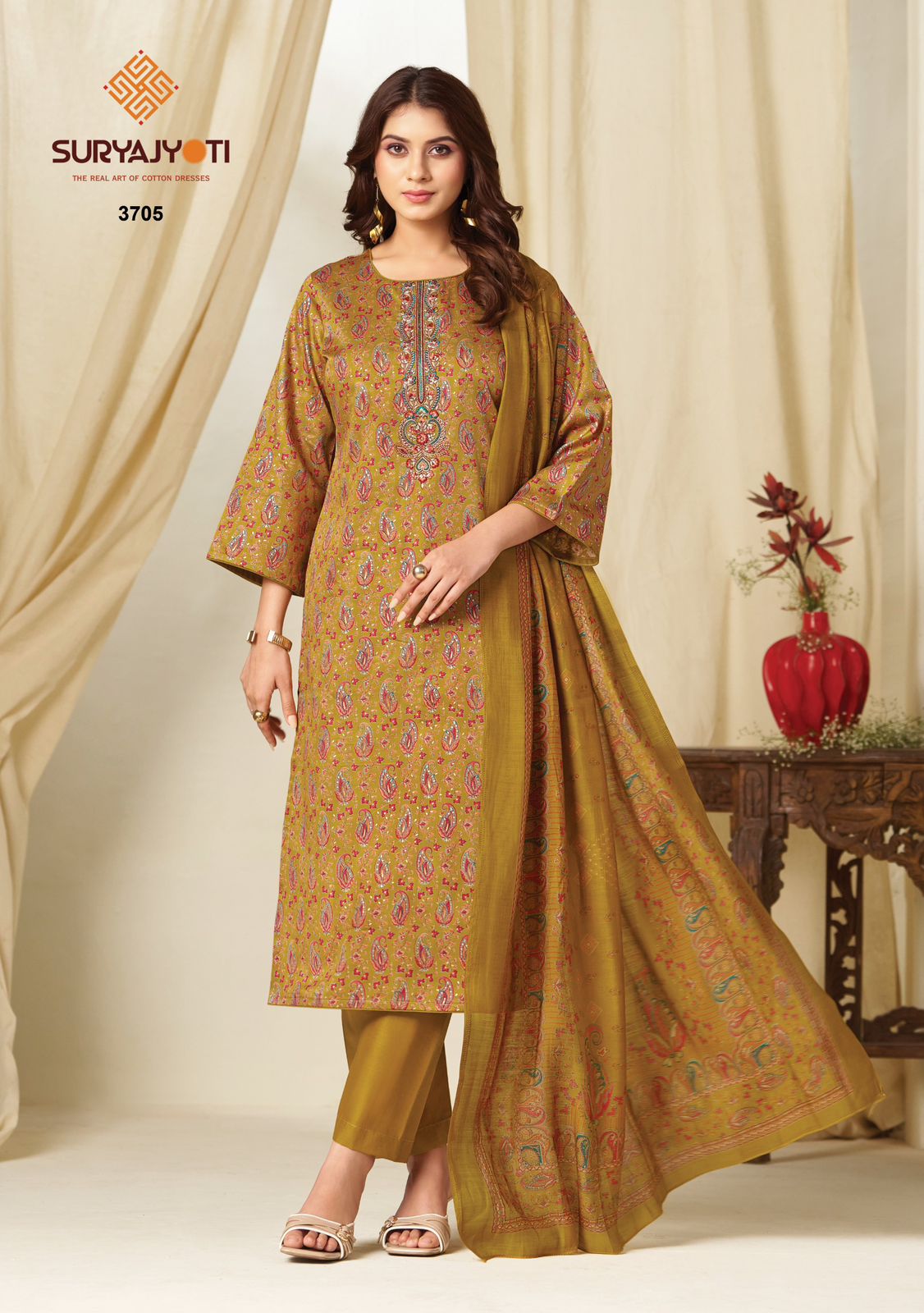 Kalki Vol 37 Suryajyoti Jaam Satin Pant Style Suits Wholesaler