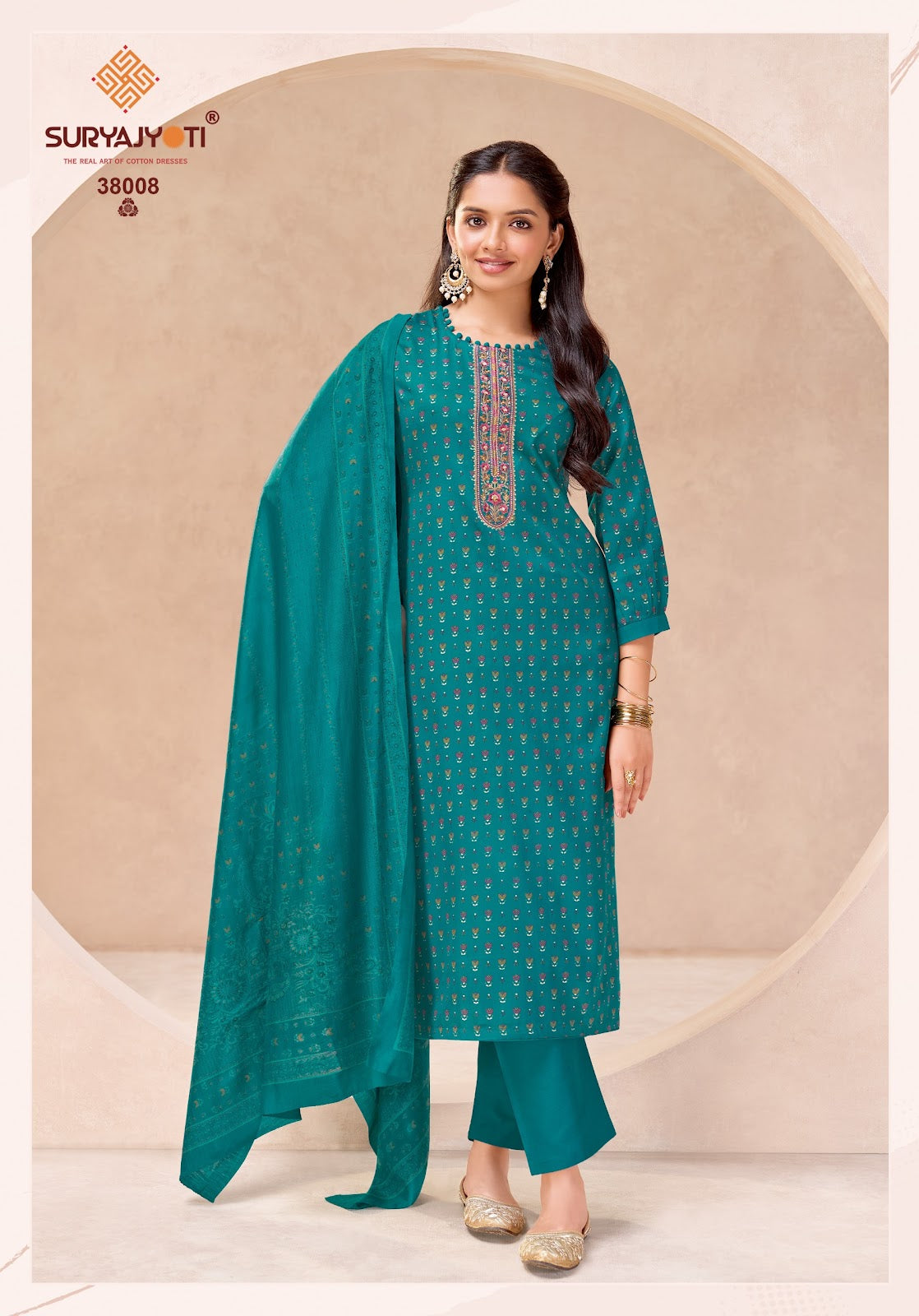 Kalki Vol 38 Suryajyoti Jaam Satin Pant Style Suits Wholesale Price