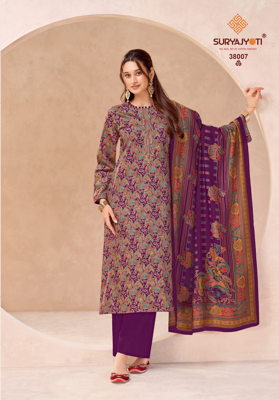 Kalki Vol 38 Suryajyoti Jaam Satin Pant Style Suits Wholesale Price