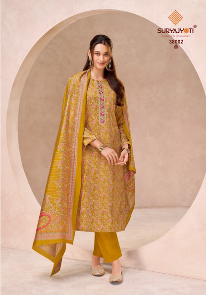 Kalki Vol 38 Suryajyoti Jaam Satin Pant Style Suits Wholesale Price