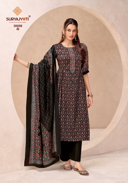 Kalki Vol 38 Suryajyoti Jaam Satin Pant Style Suits Wholesale Price