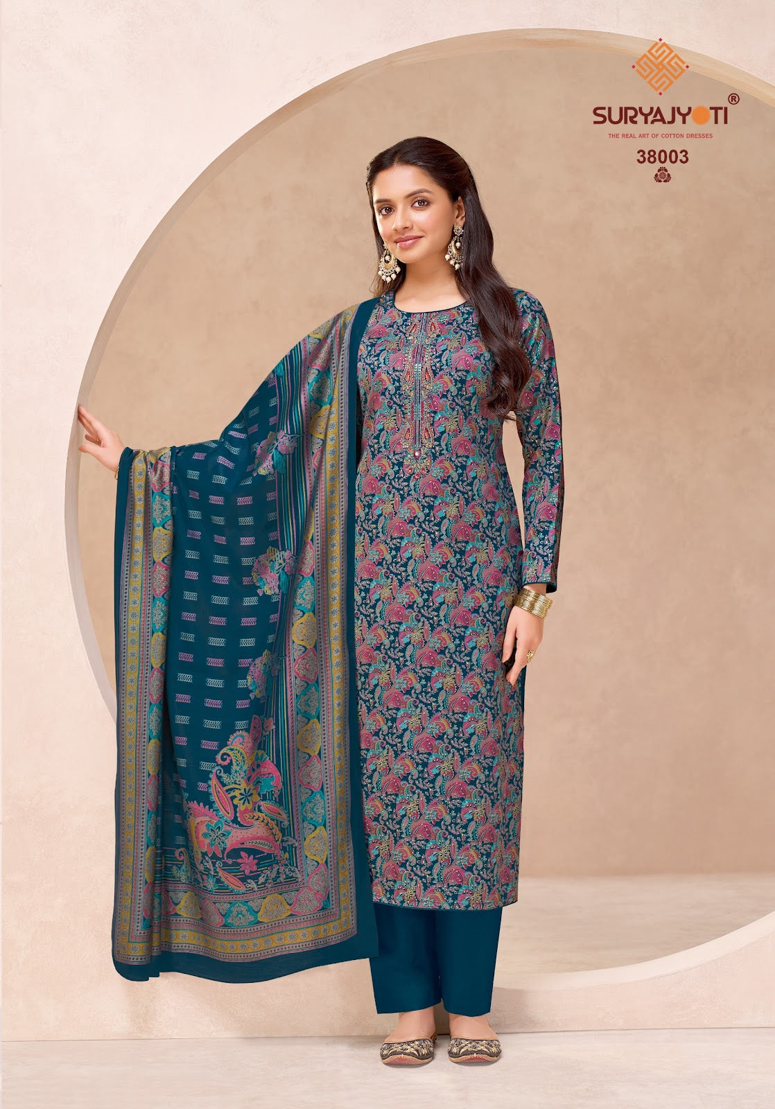 Kalki Vol 38 Suryajyoti Jaam Satin Pant Style Suits Wholesale Price