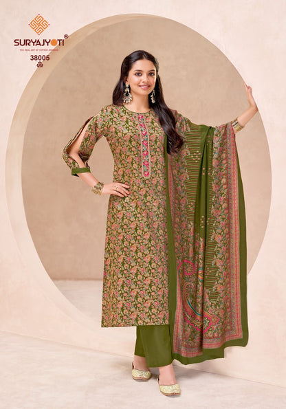Kalki Vol 38 Suryajyoti Jaam Satin Pant Style Suits Wholesale Price