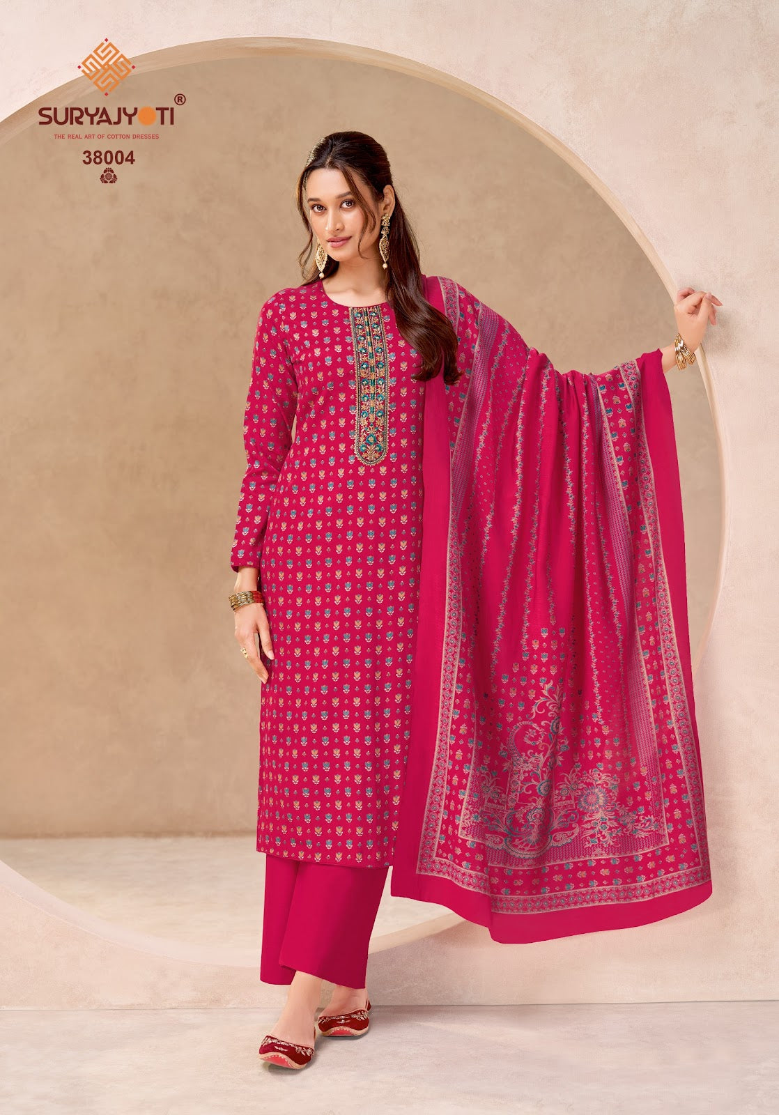 Kalki Vol 38 Suryajyoti Jaam Satin Pant Style Suits Wholesale Price