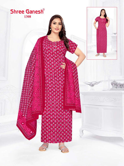 Kalki Vol 3 Shree Ganesh Cotton Night Gowns Supplier India