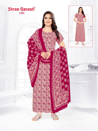 Kalki Vol 3 Shree Ganesh Cotton Night Gowns Supplier India