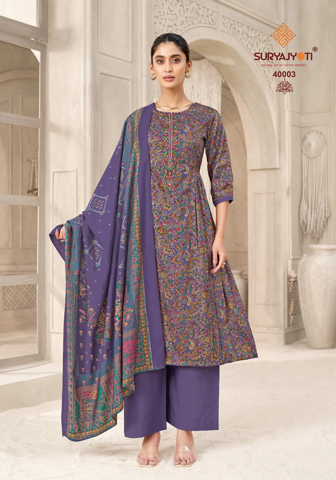 Kalki Vol 40 Suryajyoti Jaam Satin Pant Style Suits Wholesale