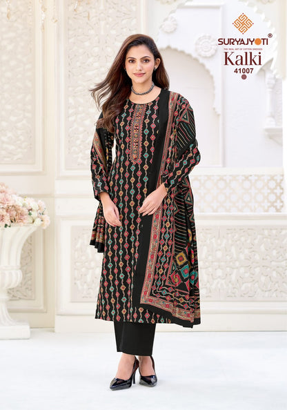 Kalki Vol 41 Suryajyoti Jaam Satin Pant Style Suits Manufacturer