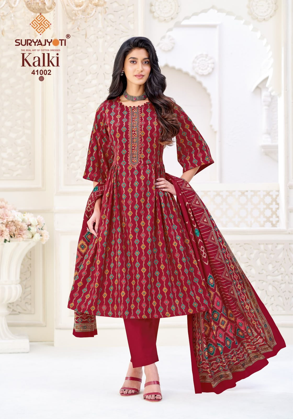 Kalki Vol 41 Suryajyoti Jaam Satin Pant Style Suits Manufacturer