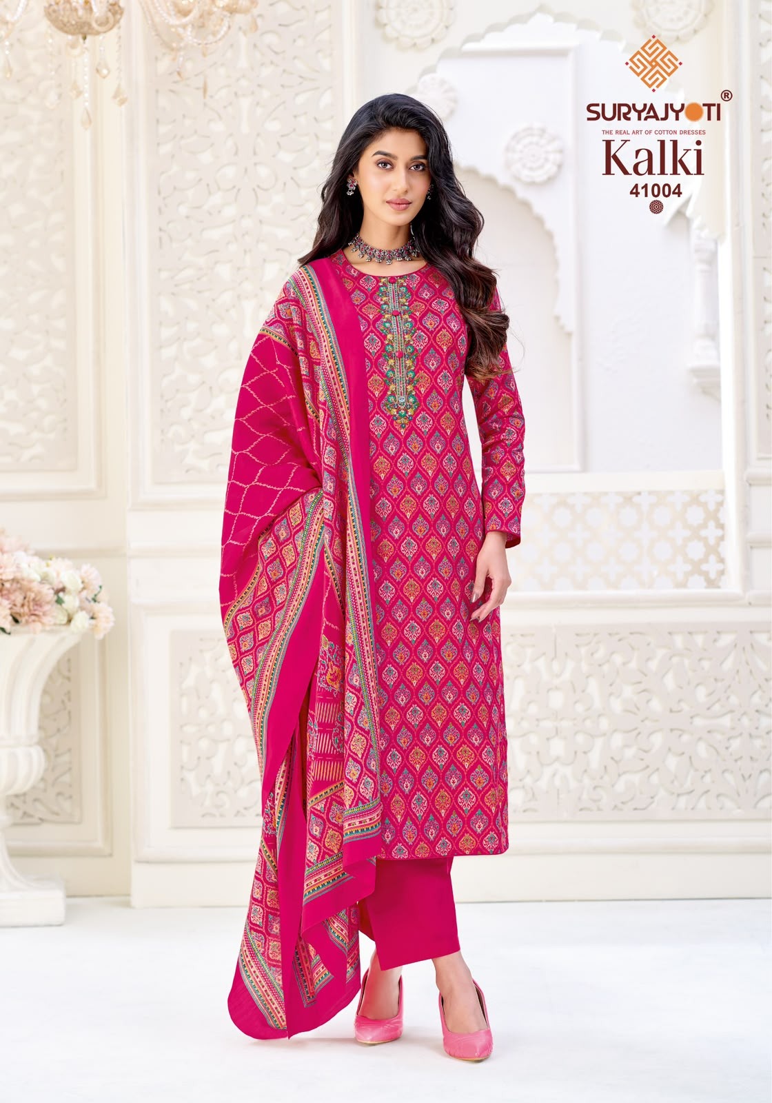 Kalki Vol 41 Suryajyoti Jaam Satin Pant Style Suits Manufacturer