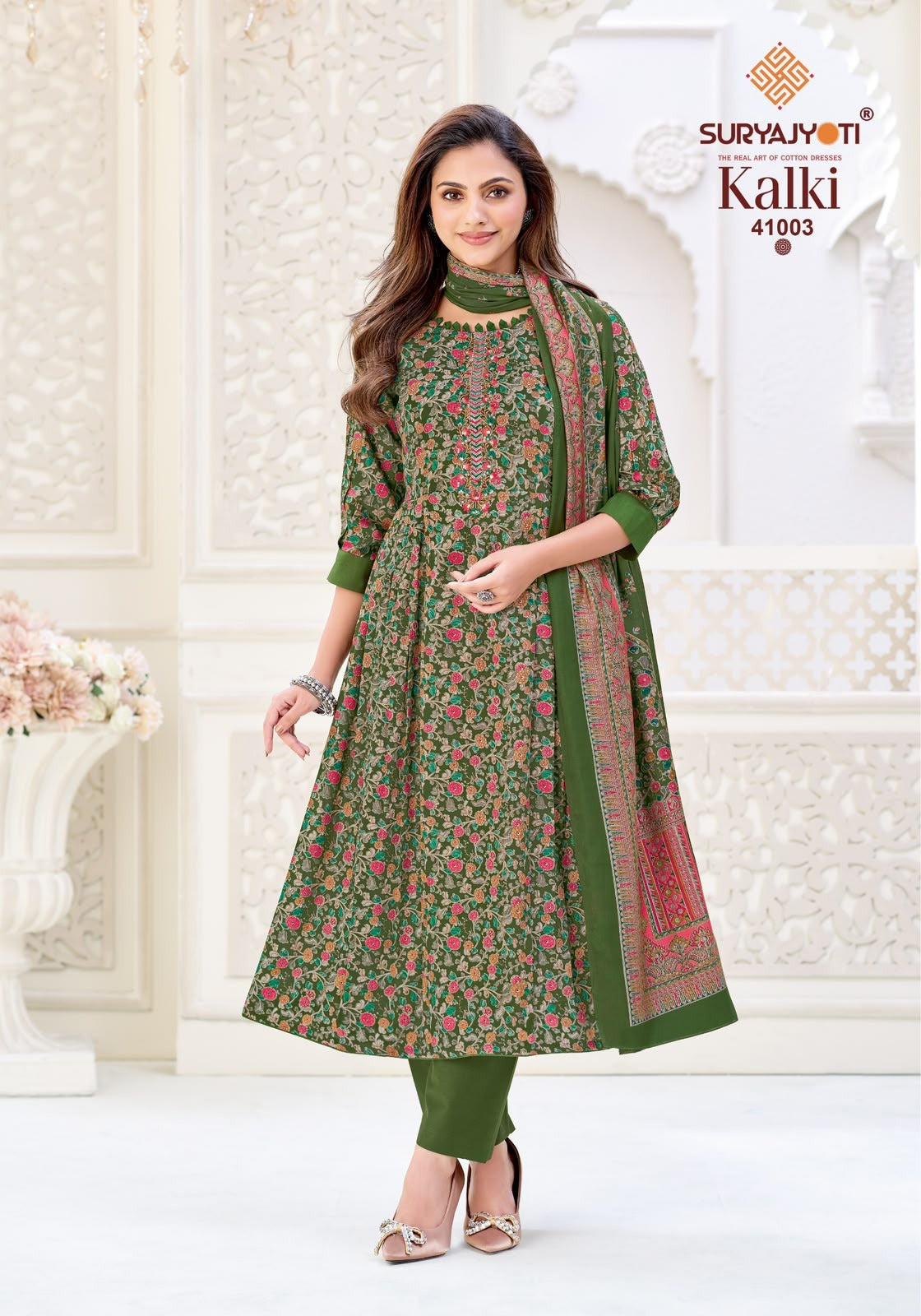 Kalki Vol 41 Suryajyoti Jaam Satin Pant Style Suits Manufacturer