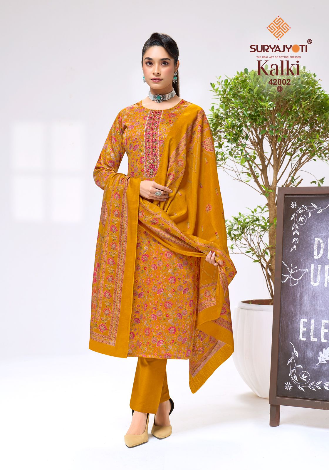 Kalki Vol 42 Suryajyoti Jaam Satin Pant Style Suits Manufacturer Gujarat