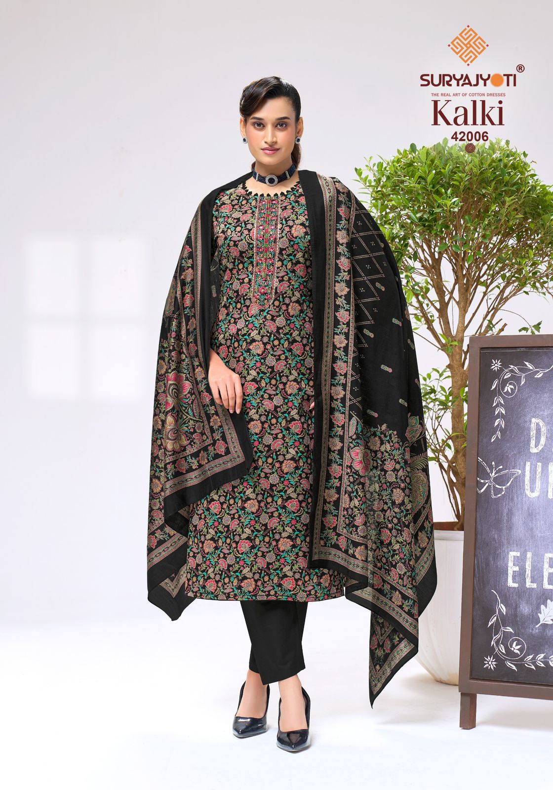 Kalki Vol 42 Suryajyoti Jaam Satin Pant Style Suits Manufacturer Gujarat