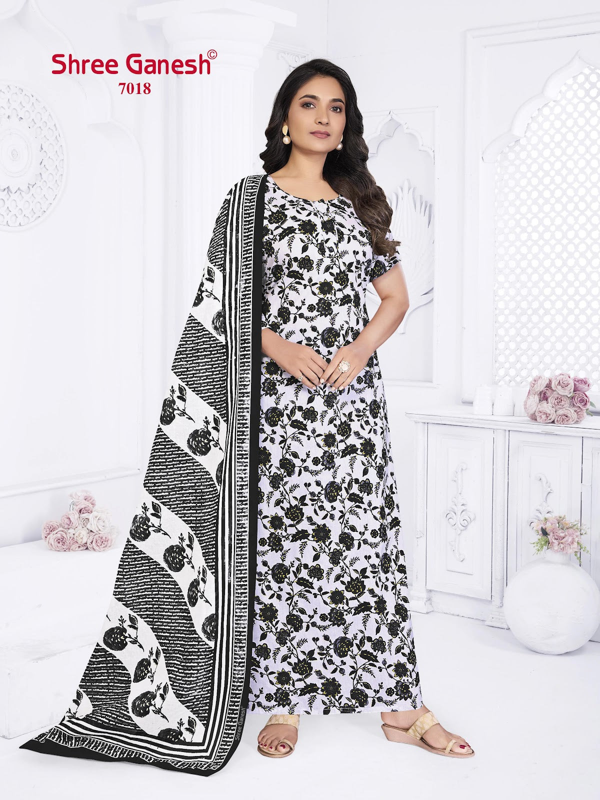 Kalki Vol 7 Shree Ganesh Cotton Night Gowns Supplier Ahmedabad