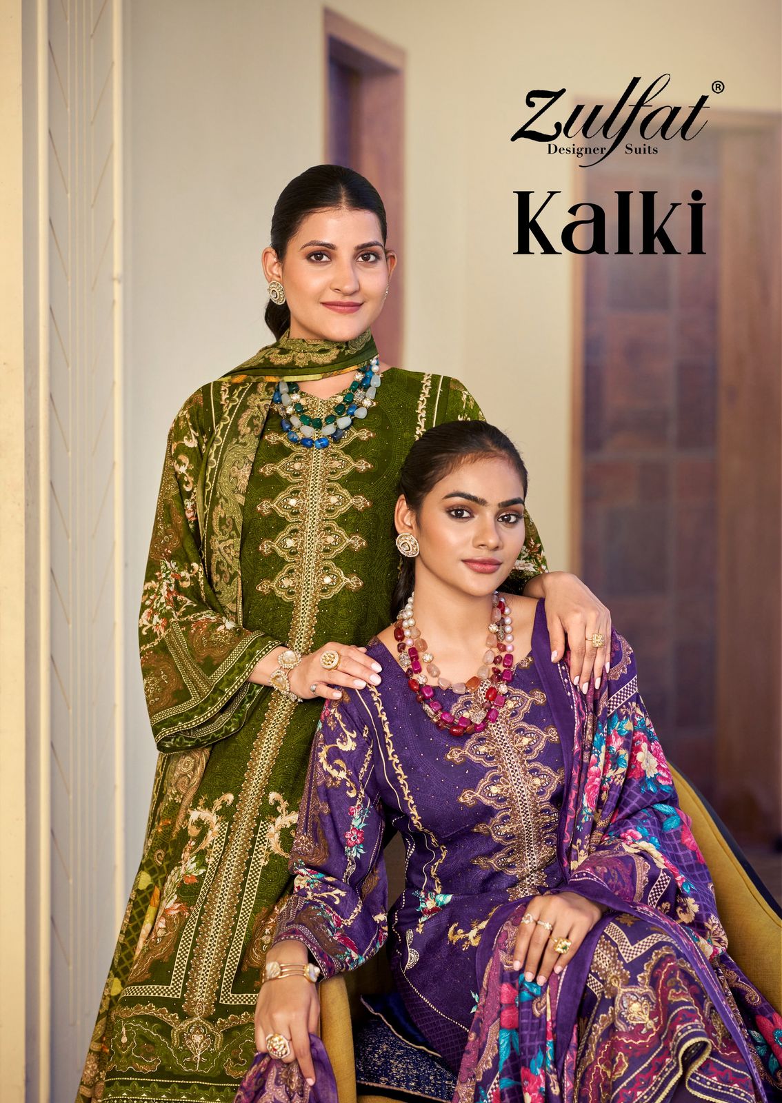 Kalki Zulfat Designer Viscose Rayon Karachi Salwar Suits Wholesale Price