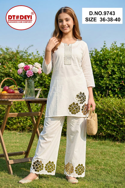 Kallamani Dn 9743 Dt Devi Roman Silk Girls Co Ord Set Manufacturer Ahmedabad