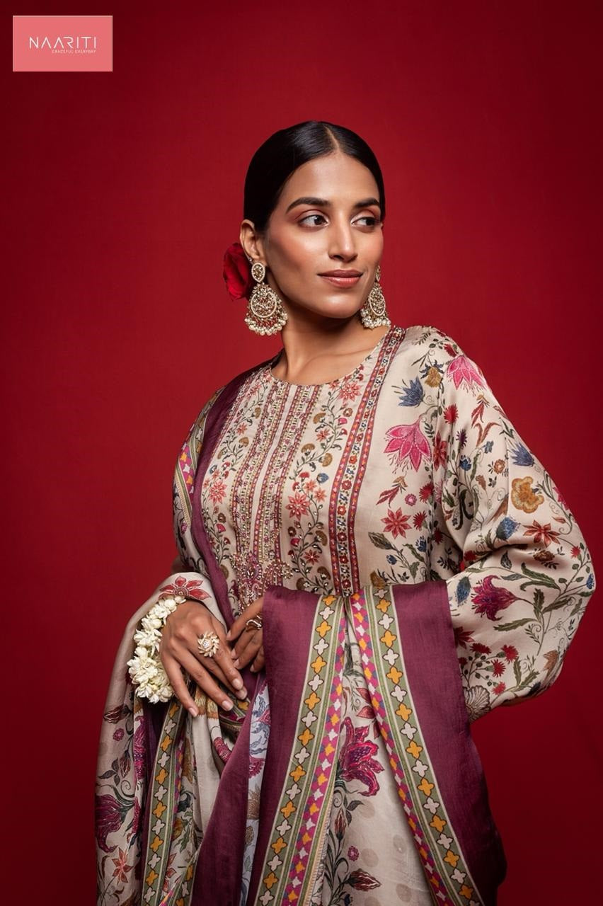 Kalori Naariti Silk Pant Style Suits Supplier Ahmedabad