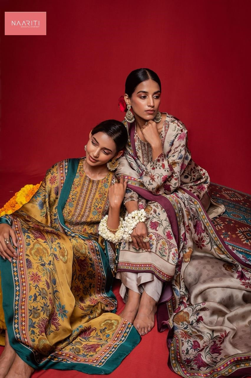 Kalori Naariti Silk Pant Style Suits Supplier Ahmedabad