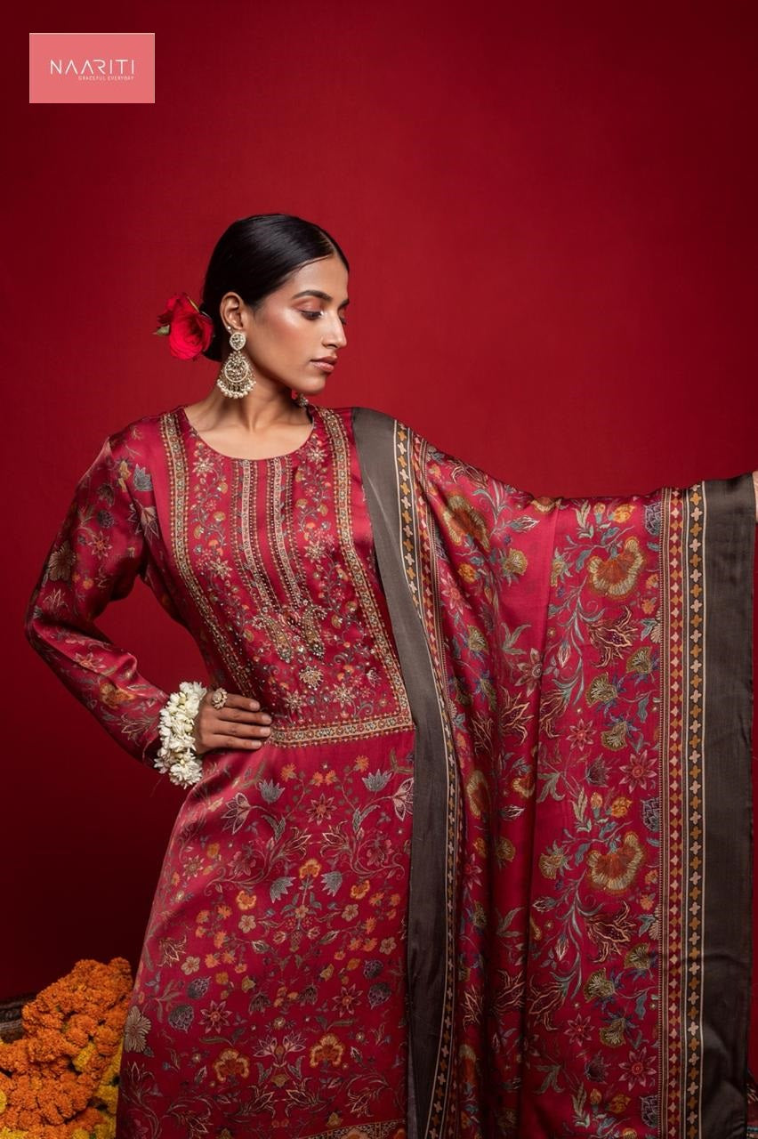Kalori Naariti Silk Pant Style Suits Supplier Ahmedabad