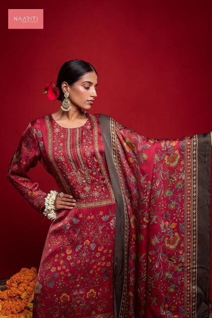 Kalori Naariti Silk Pant Style Suits Supplier Ahmedabad