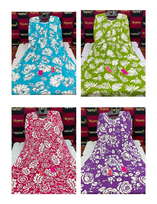 Kalpana 010825 Kanha Reyon Feeding Kurtis Wholesaler Ahmedabad