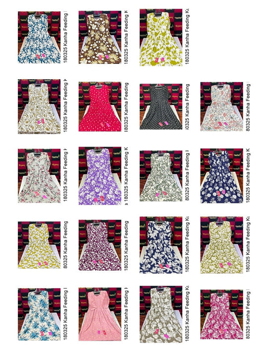Kalpana 180325 Kanha Reyon Feeding Kurtis Supplier Gujarat