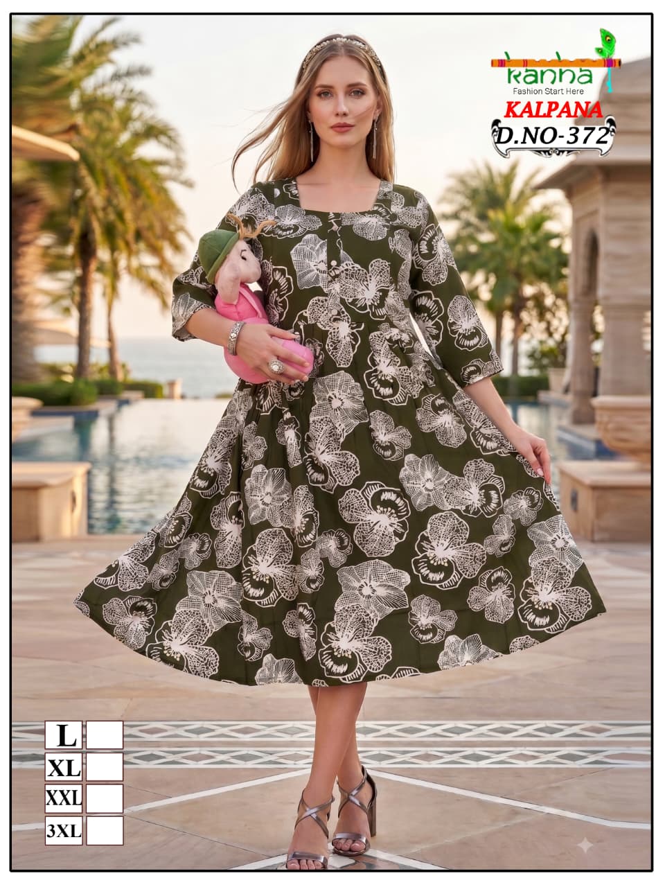 Kalpana Liva Kanha Reyon Feeding Kurtis Wholesaler Ahmedabad