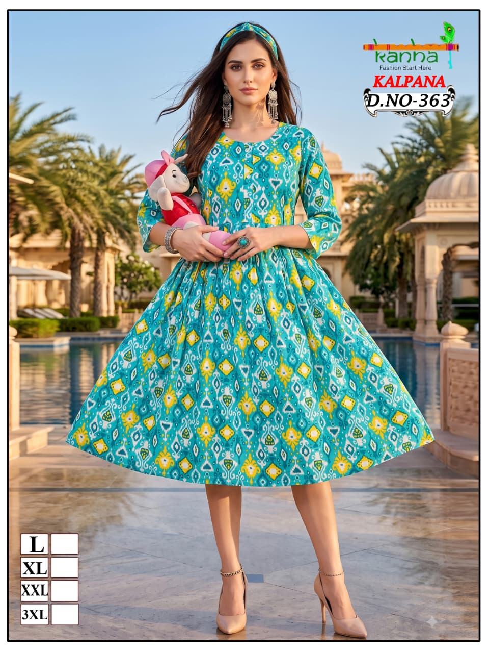 Kalpana Liva Kanha Reyon Feeding Kurtis Wholesaler Ahmedabad