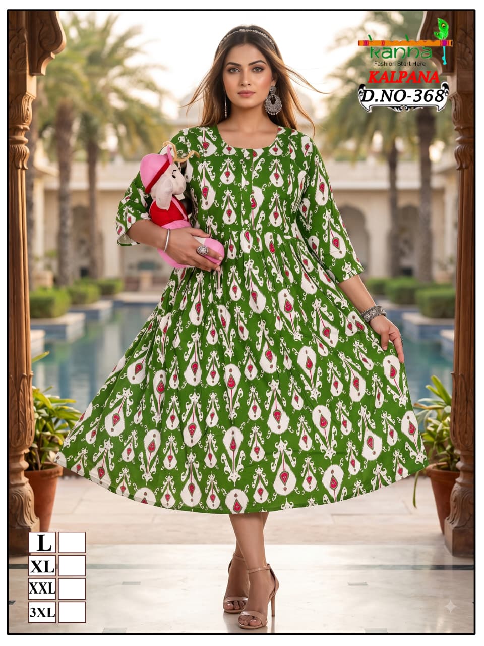 Kalpana Liva Kanha Reyon Feeding Kurtis Wholesaler Ahmedabad