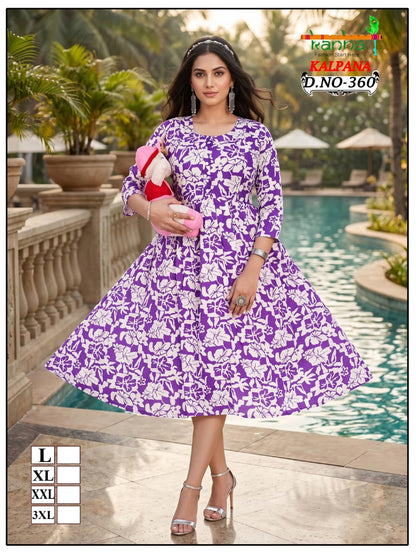 Kalpana Liva Kanha Reyon Feeding Kurtis Wholesaler Ahmedabad