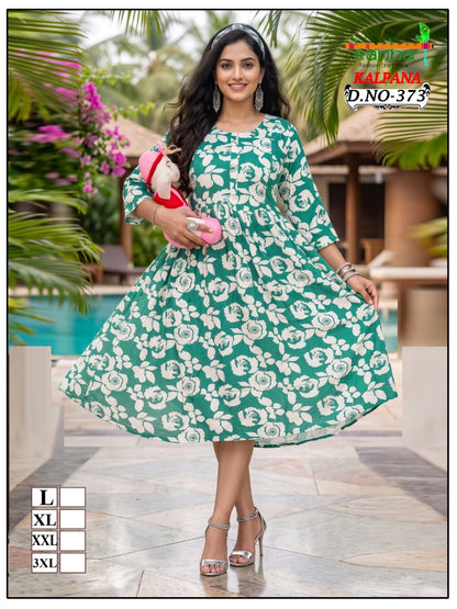 Kalpana Liva Kanha Reyon Feeding Kurtis Wholesaler Ahmedabad