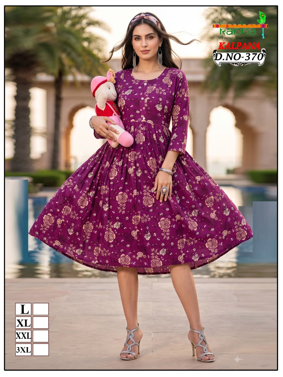 Kalpana Liva Kanha Reyon Feeding Kurtis Wholesaler Ahmedabad