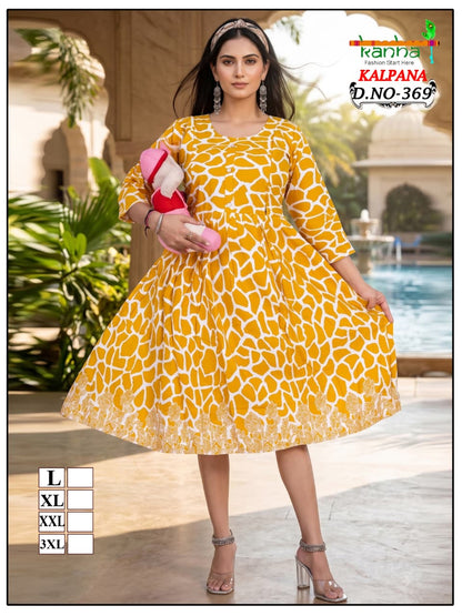 Kalpana Liva Kanha Reyon Feeding Kurtis Wholesaler Ahmedabad