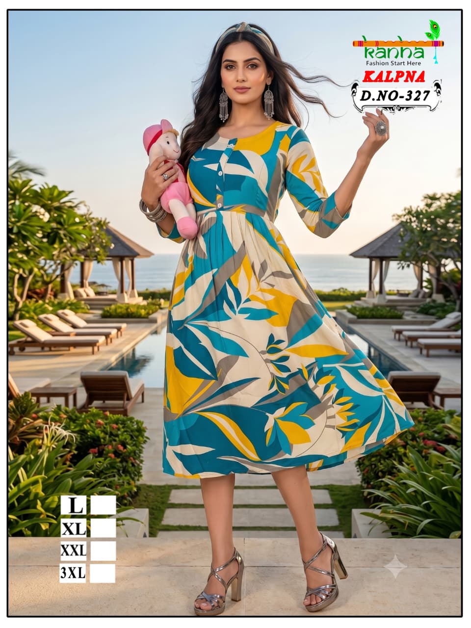 Kalpna Kanha Reyon Feeding Kurtis Supplier