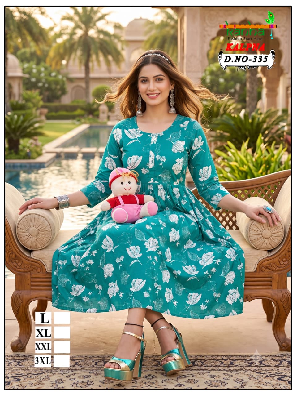 Kalpna Kanha Reyon Feeding Kurtis Supplier